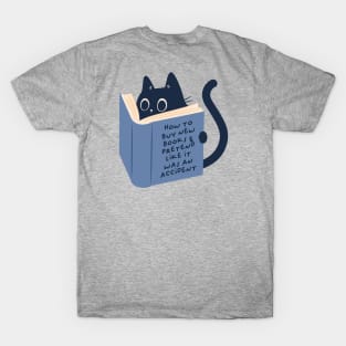 cat reading T-Shirt